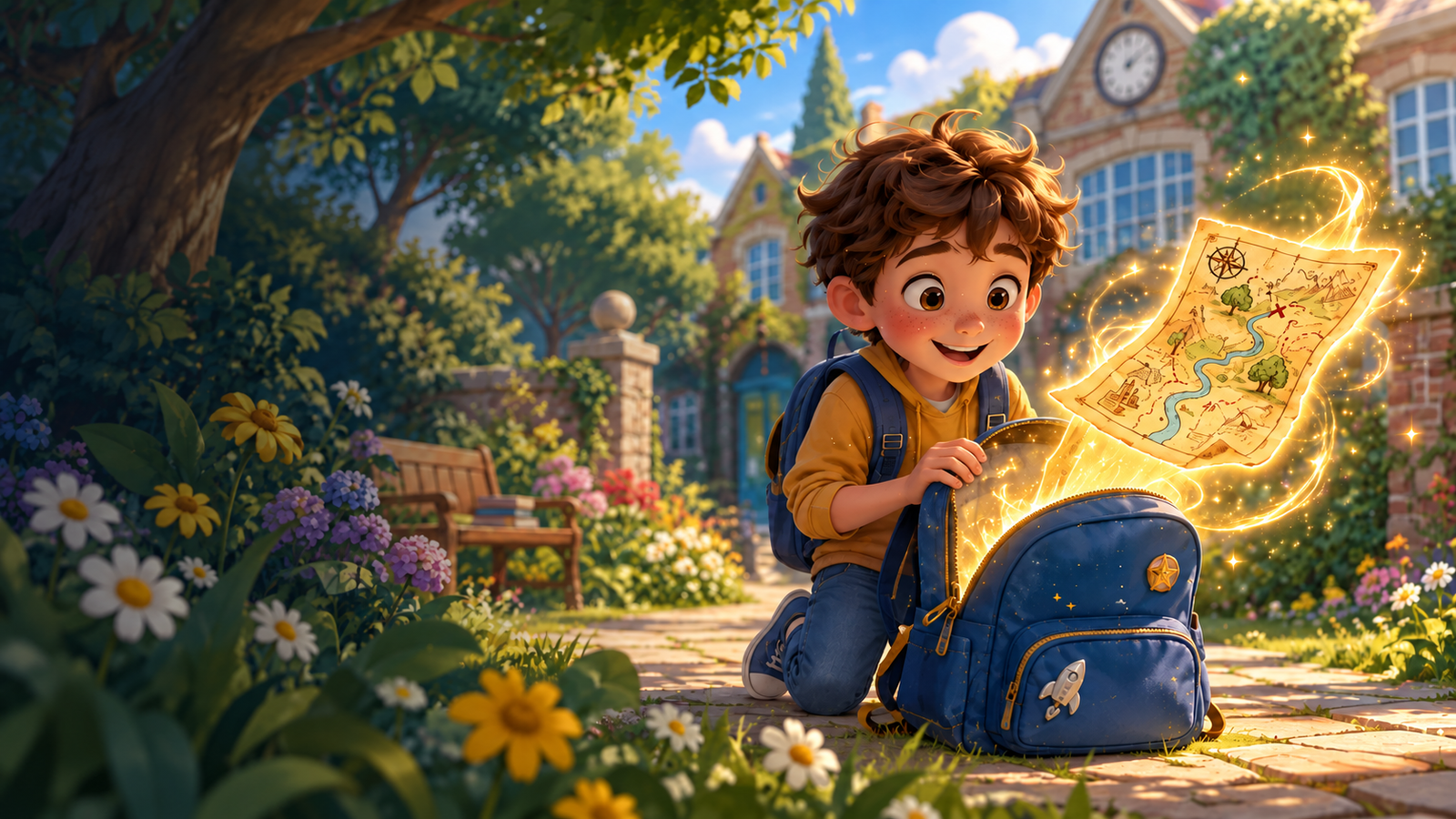 Milo and the Magic Backpack magical school adventure