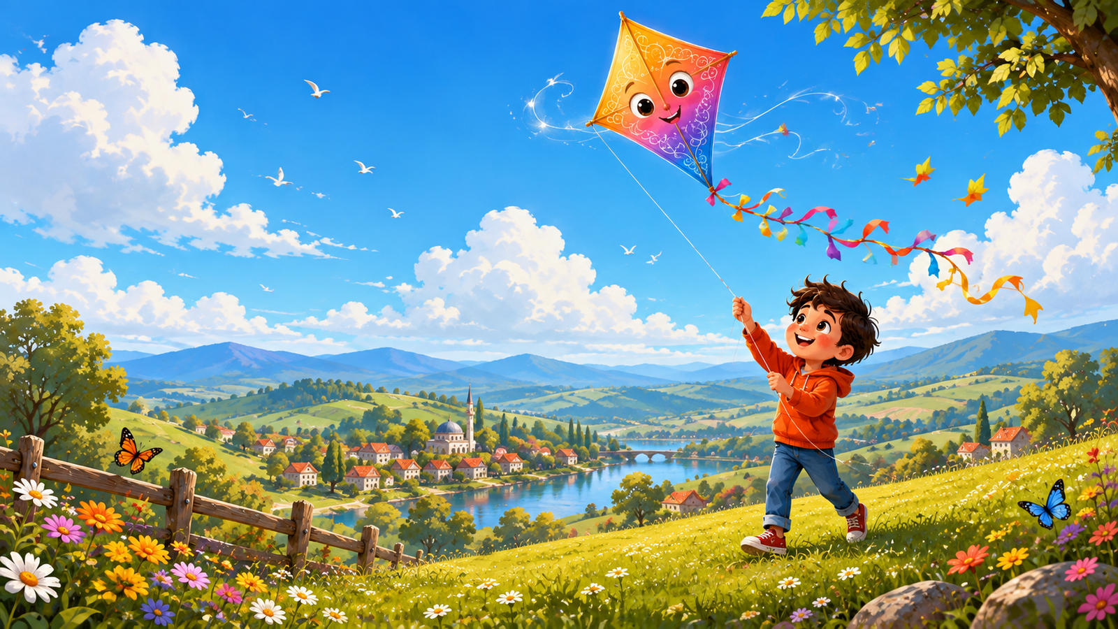 Milo and the Whispering Kite short story for kids