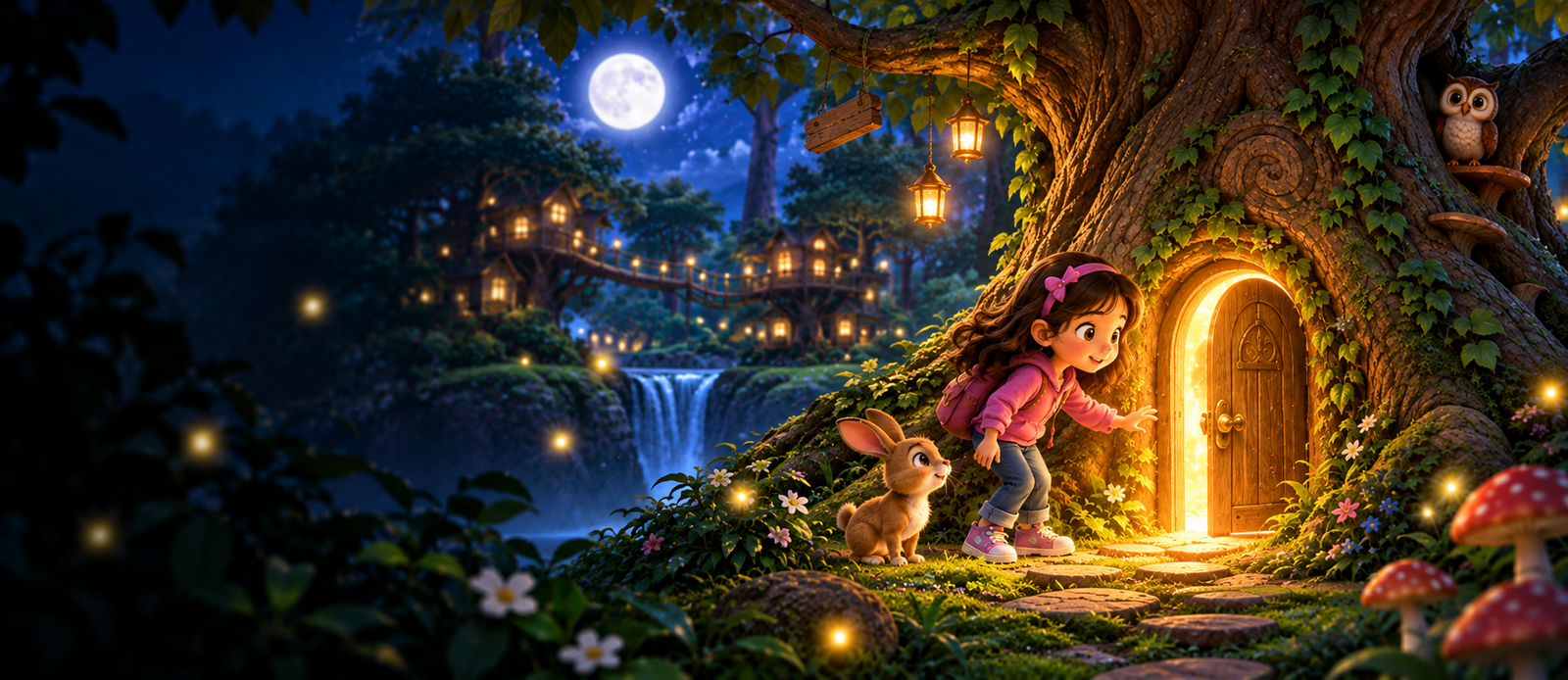 The Secret Door in the Story Tree interactive story for kids