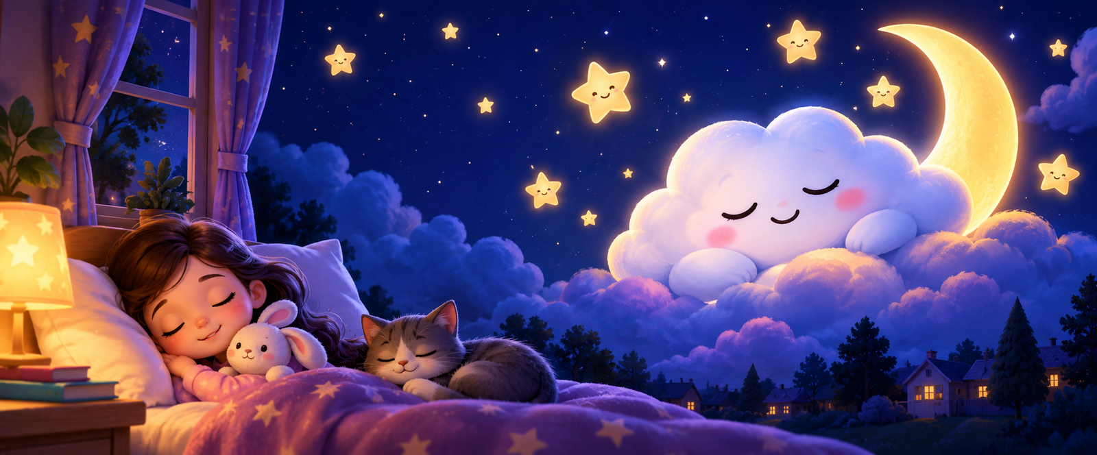 Sleepy Cloud coloring page